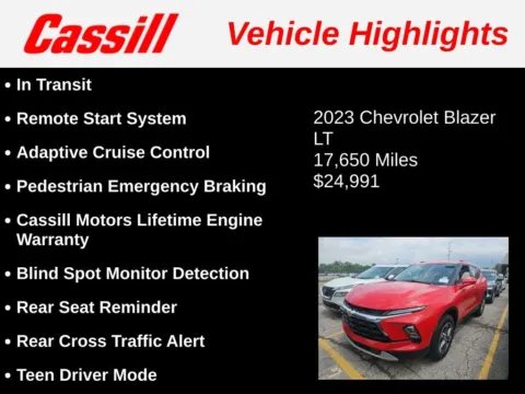 Another view of 2023 Chevrolet Blazer LT for sale in Cedar Rapids, IA at Cassill Motors