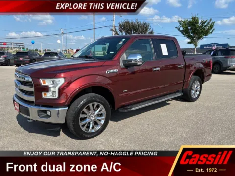 Red 2016 Ford F-150 Lariat for sale in Cedar Rapids, IA