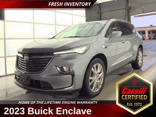 Gray 2023 Buick Enclave Essence for sale in Cedar Rapids, IA