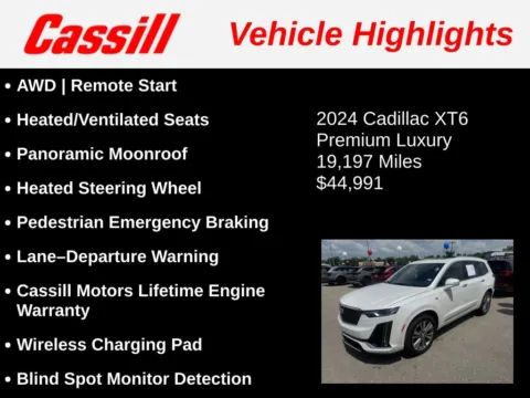 Another view of 2024 Cadillac XT6 Premium Luxury for sale in Cedar Rapids, IA at Cassill Motors