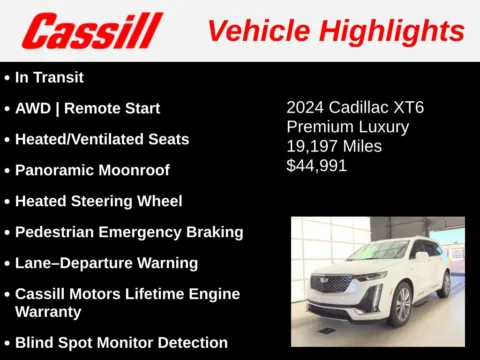 Another view of 2024 Cadillac XT6 Premium Luxury for sale in Cedar Rapids, IA at Cassill Motors