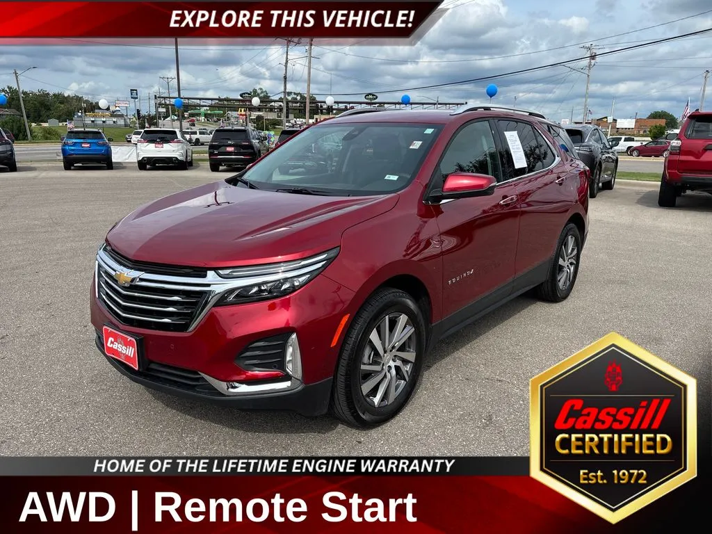 Red 2023 Chevrolet Equinox Premier for sale in Cedar Rapids, IA