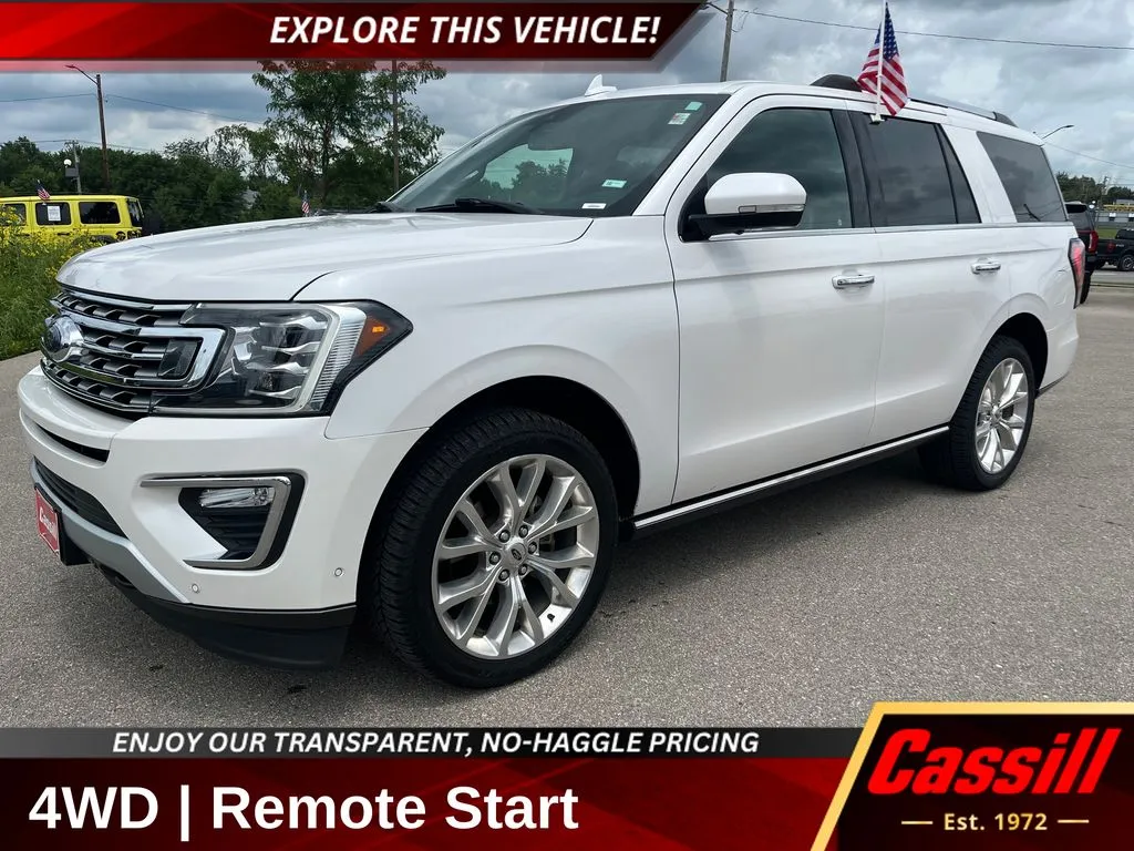 White 2018 Ford Expedition Limited for sale in Cedar Rapids, IA