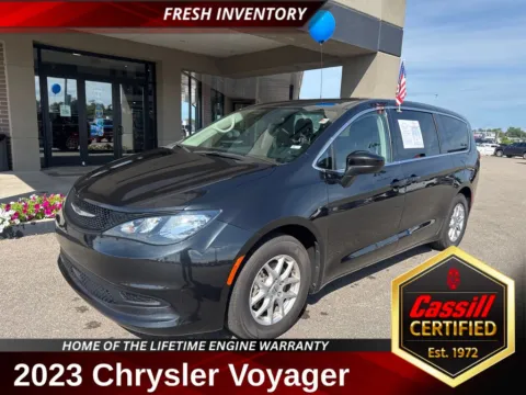 Black 2023 Chrysler Voyager LX for sale in Cedar Rapids, IA