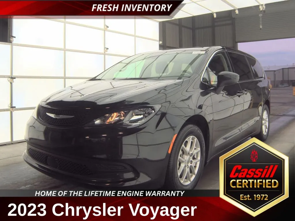 Black 2023 Chrysler Voyager LX for sale in Cedar Rapids, IA