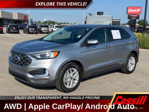 Silver 2022 Ford Edge SEL for sale in Cedar Rapids, IA