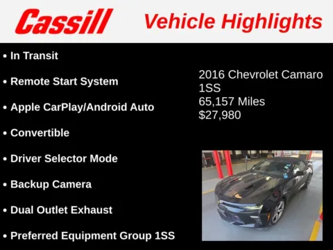 Another view of 2016 Chevrolet Camaro SS for sale in Cedar Rapids, IA at Cassill Motors