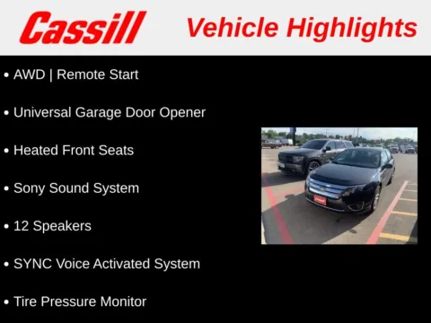 Another view of 2012 Ford Fusion SEL for sale in Cedar Rapids, IA at Cassill Motors
