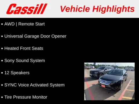 Another view of 2012 Ford Fusion SEL for sale in Cedar Rapids, IA at Cassill Motors