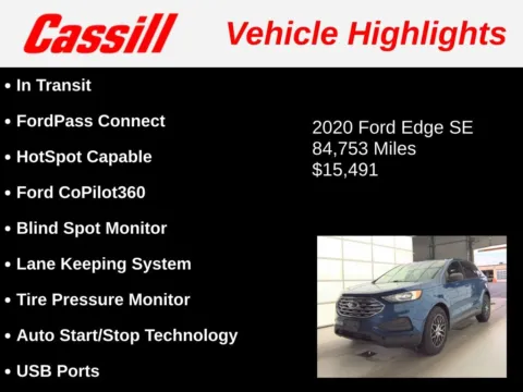 Another view of 2020 Ford Edge SE for sale in Cedar Rapids, IA at Cassill Motors