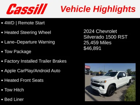 Another view of 2024 Chevrolet Silverado 1500 RST for sale in Cedar Rapids, IA at Cassill Motors