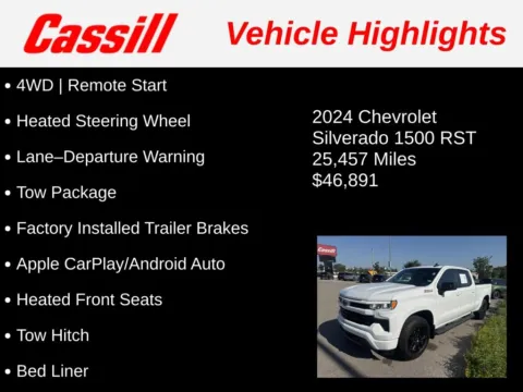 Another view of 2024 Chevrolet Silverado 1500 RST for sale in Cedar Rapids, IA at Cassill Motors