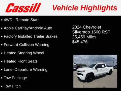 Another view of 2024 Chevrolet Silverado 1500 RST for sale in Cedar Rapids, IA at Cassill Motors