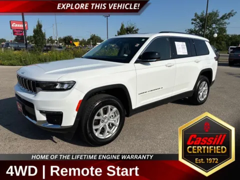 White 2023 Jeep Grand Cherokee L Limited for sale in Cedar Rapids, IA