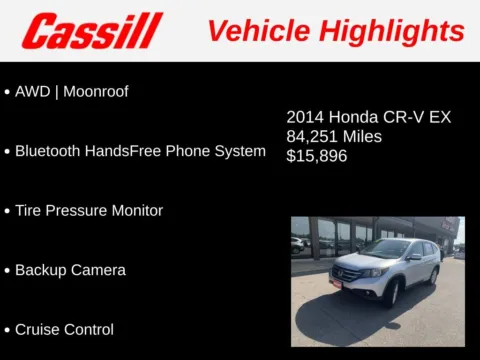 Another view of 2014 Honda CR-V EX for sale in Cedar Rapids, IA at Cassill Motors