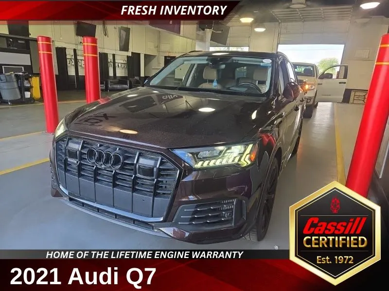 Brown 2021 Audi Q7 55 Prestige for sale in Cedar Rapids, IA