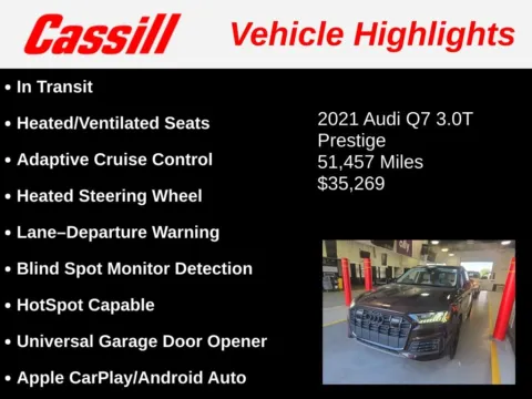 Another view of 2021 Audi Q7 55 Prestige for sale in Cedar Rapids, IA at Cassill Motors