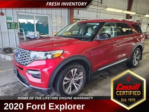 Red 2020 Ford Explorer Platinum for sale in Cedar Rapids, IA