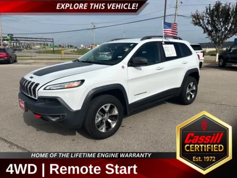 White 2016 Jeep Cherokee Trailhawk for sale in Cedar Rapids, IA