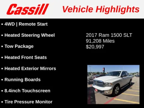 Another view of 2017 Ram 1500 SLT for sale in Cedar Rapids, IA at Cassill Motors