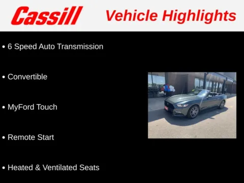 Another view of 2015 Ford Mustang EcoBoost Premium for sale in Cedar Rapids, IA at Cassill Motors
