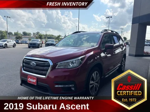 Red 2019 Subaru Ascent Limited for sale in Cedar Rapids, IA