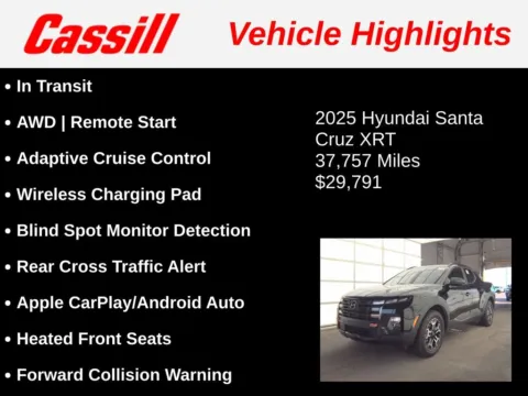 Another view of 2025 Hyundai Santa Cruz XRT for sale in Cedar Rapids, IA at Cassill Motors