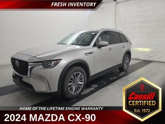 Gray 2024 Mazda CX-90 PHEV Preferred for sale in Cedar Rapids, IA