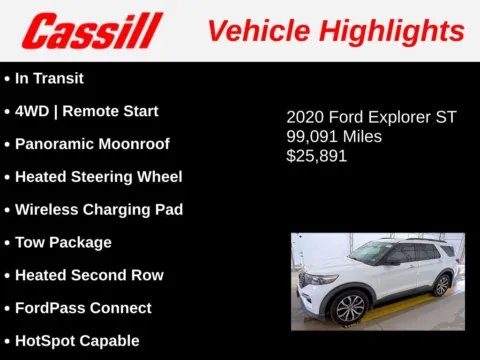 Another view of 2020 Ford Explorer ST for sale in Cedar Rapids, IA at Cassill Motors
