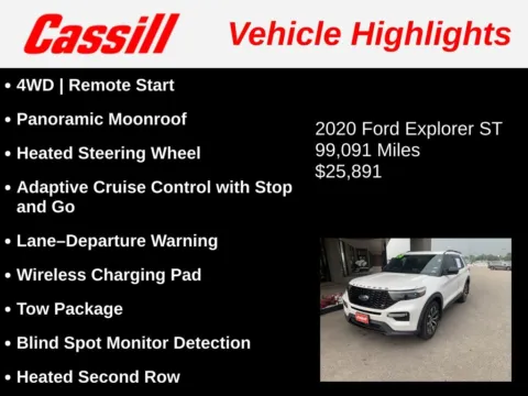 Another view of 2020 Ford Explorer ST for sale in Cedar Rapids, IA at Cassill Motors