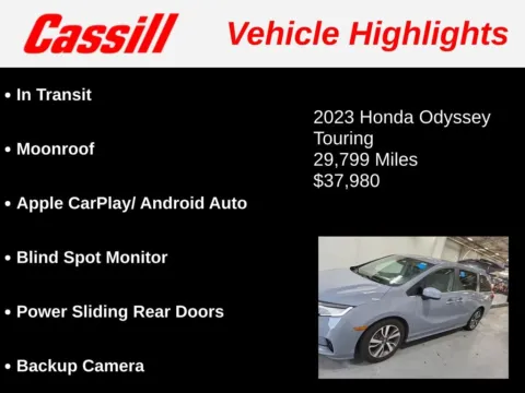 Another view of 2023 Honda Odyssey Touring for sale in Cedar Rapids, IA at Cassill Motors