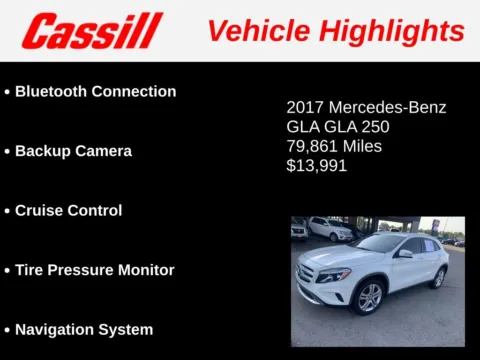 Another view of 2017 Mercedes-Benz GLA 250 for sale in Cedar Rapids, IA at Cassill Motors