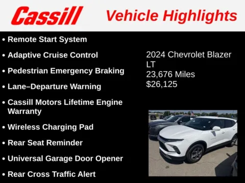 Another view of 2024 Chevrolet Blazer LT for sale in Cedar Rapids, IA at Cassill Motors