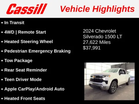 Another view of 2024 Chevrolet Silverado 1500 LT for sale in Cedar Rapids, IA at Cassill Motors