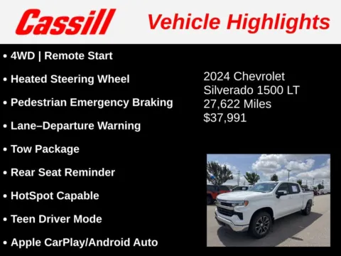Another view of 2024 Chevrolet Silverado 1500 LT for sale in Cedar Rapids, IA at Cassill Motors
