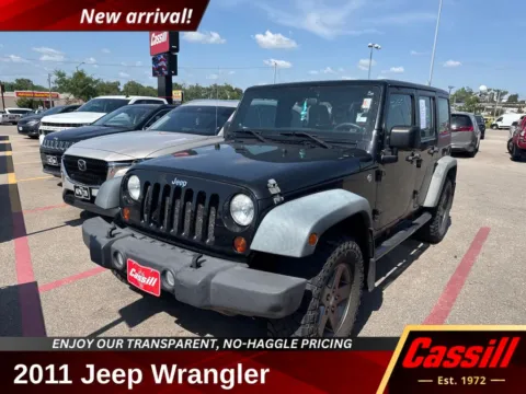 Black 2011 Jeep Wrangler Unlimited Sport for sale in Cedar Rapids, IA