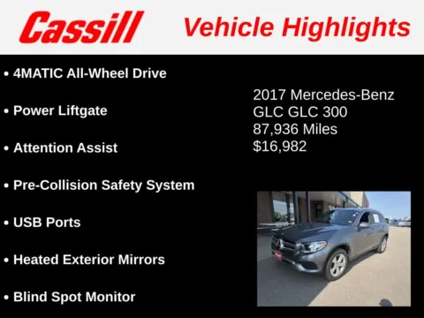 Another view of 2017 Mercedes-Benz GLC 300 for sale in Cedar Rapids, IA at Cassill Motors