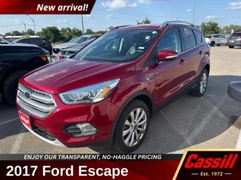 Red 2017 Ford Escape Titanium for sale in Cedar Rapids, IA