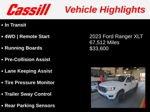 Another view of 2023 Ford Ranger XLT for sale in Cedar Rapids, IA at Cassill Motors