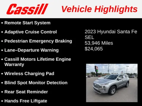 Another view of 2023 Hyundai Santa Fe SEL for sale in Cedar Rapids, IA at Cassill Motors