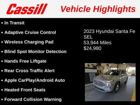 Another view of 2023 Hyundai Santa Fe SEL for sale in Cedar Rapids, IA at Cassill Motors