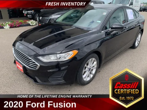 Black 2020 Ford Fusion SE for sale in Cedar Rapids, IA