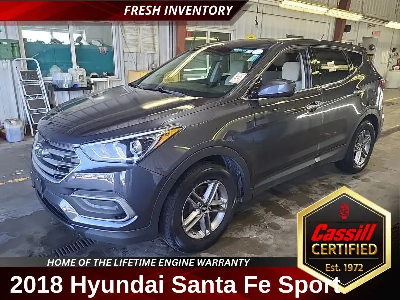 Gray 2018 Hyundai Santa Fe Sport 2.4 Base for sale in Cedar Rapids, IA