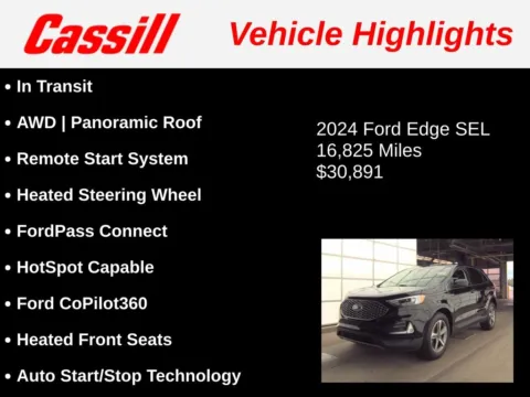 Another view of 2024 Ford Edge SEL for sale in Cedar Rapids, IA at Cassill Motors