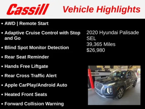 Another view of 2020 Hyundai Palisade SEL for sale in Cedar Rapids, IA at Cassill Motors
