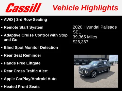 Another view of 2020 Hyundai Palisade SEL for sale in Cedar Rapids, IA at Cassill Motors