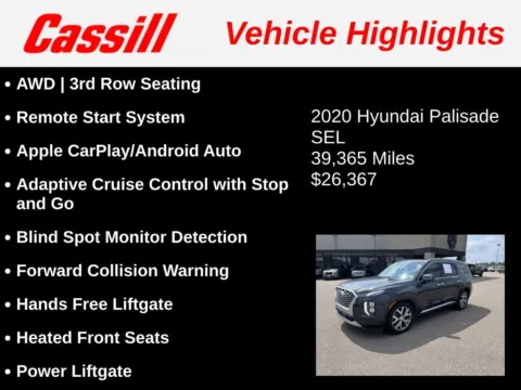 Another view of 2020 Hyundai Palisade SEL for sale in Cedar Rapids, IA at Cassill Motors