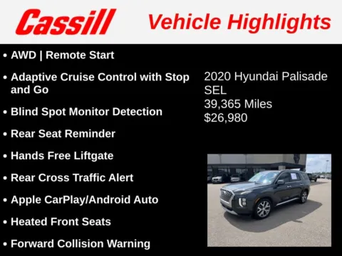Another view of 2020 Hyundai Palisade SEL for sale in Cedar Rapids, IA at Cassill Motors