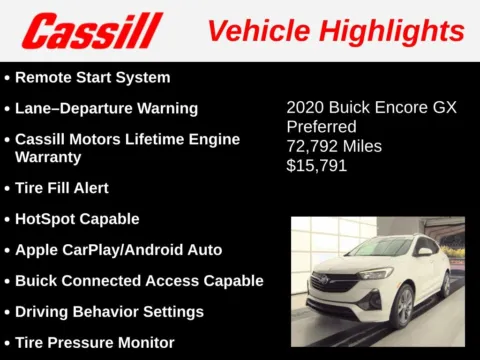 Another view of 2020 Buick Encore GX Preferred for sale in Cedar Rapids, IA at Cassill Motors