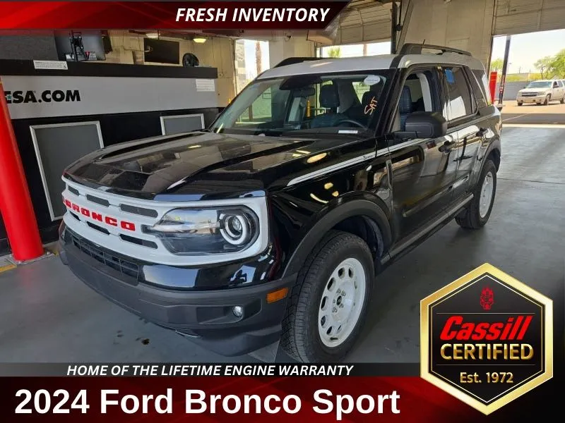 Black 2024 Ford Bronco Sport Heritage for sale in Cedar Rapids, IA